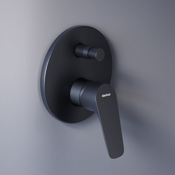 Смеситель для ванны Damixa Jupiter 777100300, черный, Цвет производителя: чёрный фото 3