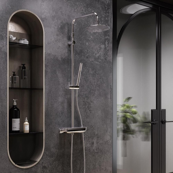 Душевая стойка с термостатом Damixa Scandinavian Pure 936750000 - 2 Душевая стойка с термостатом Damixa Scandinavian Pure 936750000 фото 2