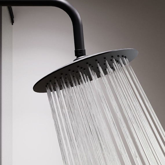 Душевая стойка с термостатом Damixa Scandinavian Pure 936810300, черный - 6 Душевая стойка с термостатом Damixa Scandinavian Pure 936810300, черный фото 6