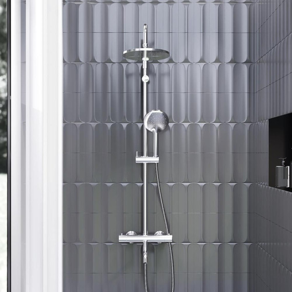 Душевая стойка c термостатом Damixa Jupiter 977810000 - 3 Душевая стойка c термостатом Damixa Jupiter 977810000 фото 3