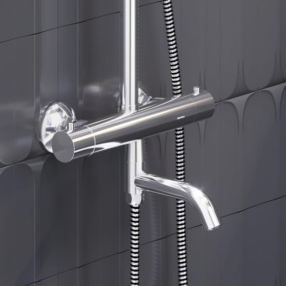 Душевая стойка c термостатом Damixa Jupiter 977810000 - 4 Душевая стойка c термостатом Damixa Jupiter 977810000 фото 4