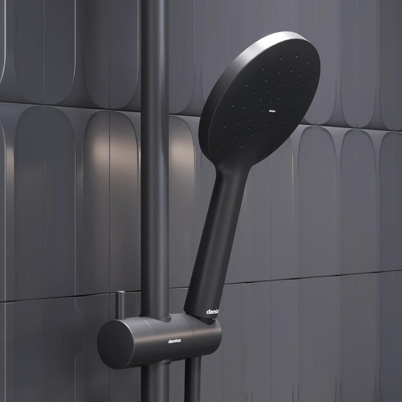 Душевая стойка c термостатом Damixa Jupiter 977810300, черный фото 5