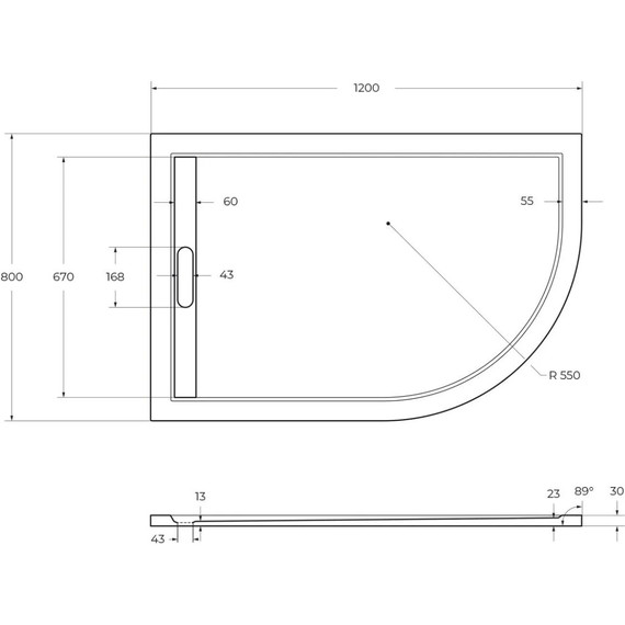 Мраморный поддон Cezares TRAY-AS-RH-120/80-30-W-L 120х80 см - 3 Мраморный поддон Cezares TRAY-AS-RH-120/80-30-W-L 120х80 см фото 3