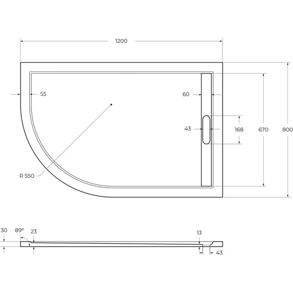 Мраморный поддон Cezares TRAY-AS-RH-120/80-30-W-R 120х80 см - 3 Мраморный поддон Cezares TRAY-AS-RH-120/80-30-W-R 120х80 см фото 3
