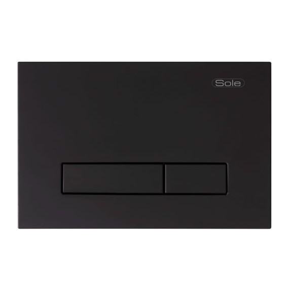 Кнопка смыва Sole S0323 Black фото 