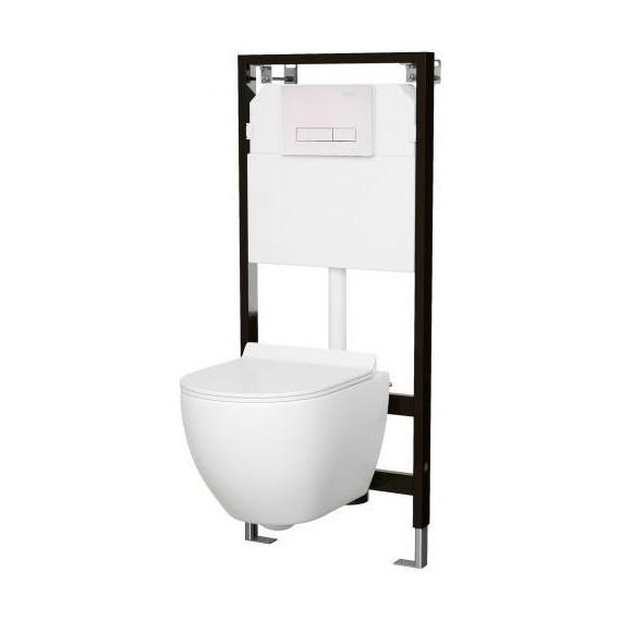 Кнопка смыва Sole S0120 White фото 2