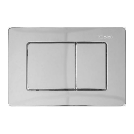 Кнопка смыва Sole S0423 Chrome metal фото 