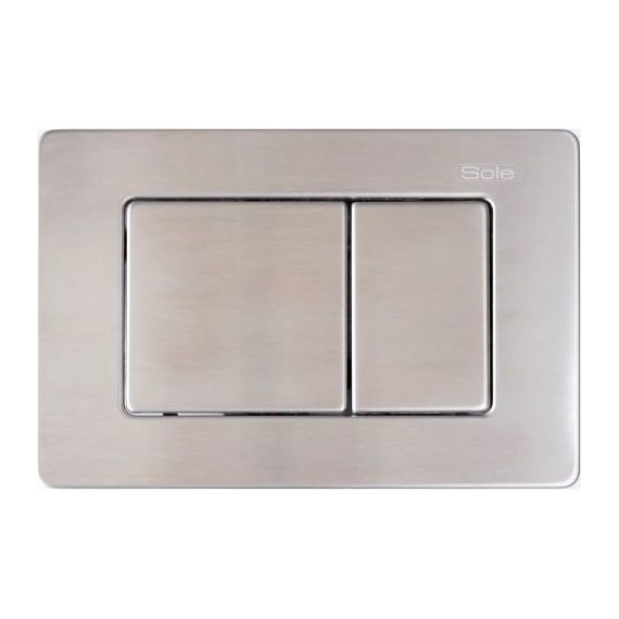 Кнопка смыва Sole S0423 Brushed metal фото 