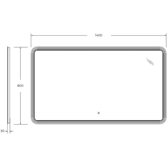 Зеркало Cezares Duet Led 140 см CZR-SPC-DUET-1400-800-LED-TCH фото 10