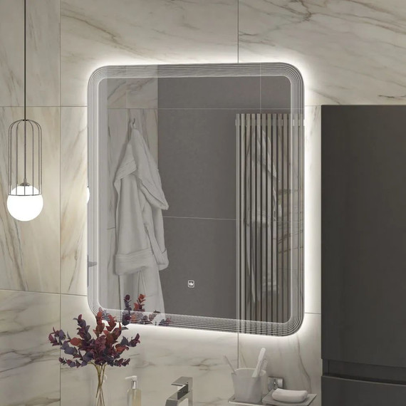 Зеркало Cezares Duet Led 70 см CZR-SPC-DUET-700-800-LED-TCH фото 4