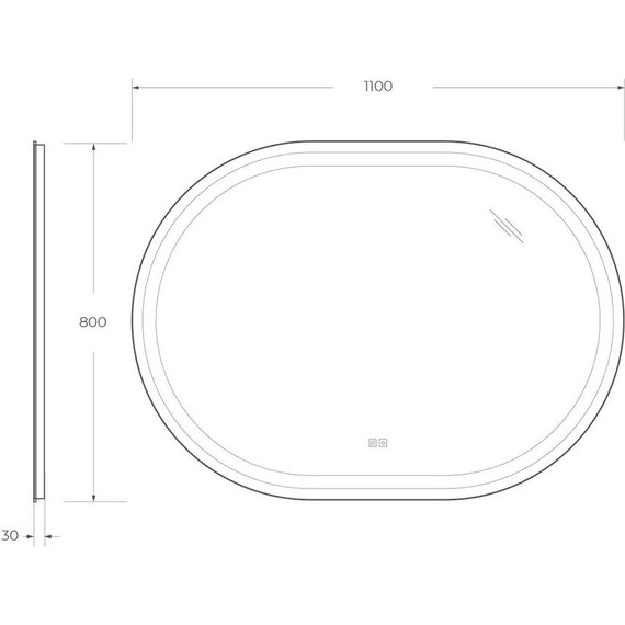 Зеркало Cezares Giubileo Led 110 см CZR-SPC-GIUBILEO-1100-800-TCH-WARM - 7 Зеркало Cezares Giubileo Led 110 см CZR-SPC-GIUBILEO-1100-800-TCH-WARM фото 7