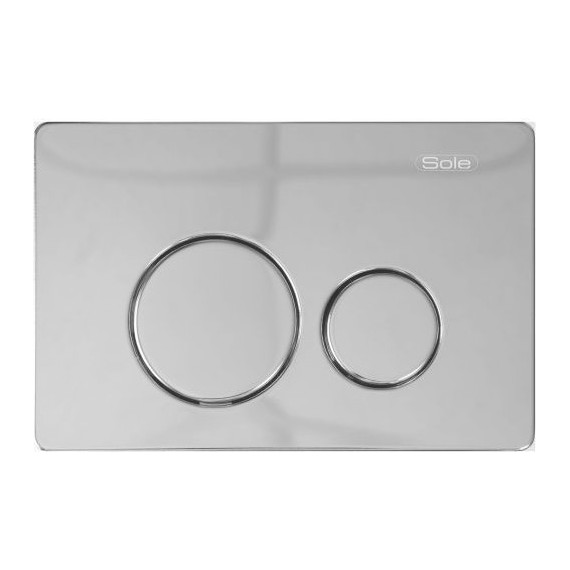 Кнопка смыва Sole S0523 Chrome metal фото 