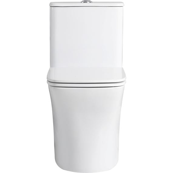 Унитаз-моноблок безободковый Sole Orax с тонкой крышкой микролифт фото 3