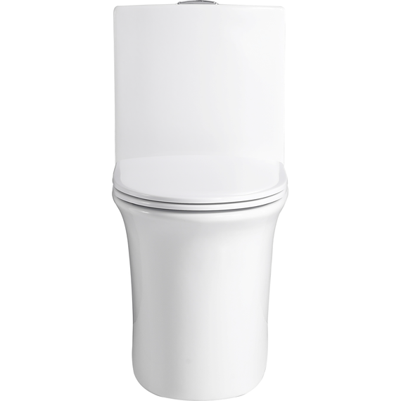 Унитаз-моноблок безободковый Sole Frime с тонкой крышкой микролифт фото 3