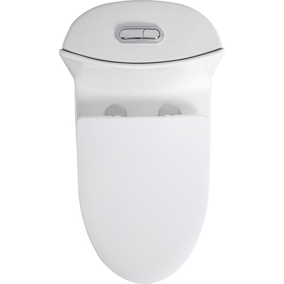 Унитаз-моноблок безободковый Sole Frime с тонкой крышкой микролифт фото 4