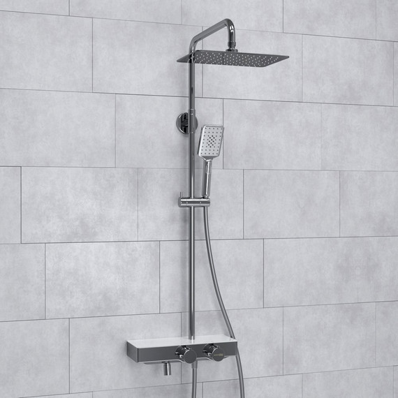 Душевая стойка с термостатом WasserKraft A113.069.126.CH Thermo - 2 Душевая стойка с термостатом WasserKraft A113.069.126.CH Thermo фото 2