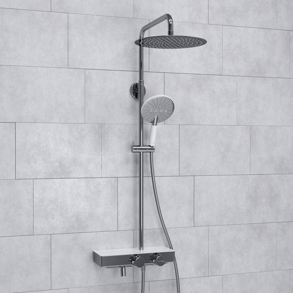 Душевая стойка с термостатом WasserKraft A113.116.059.CH Thermo - 2 Душевая стойка с термостатом WasserKraft A113.116.059.CH Thermo фото 2