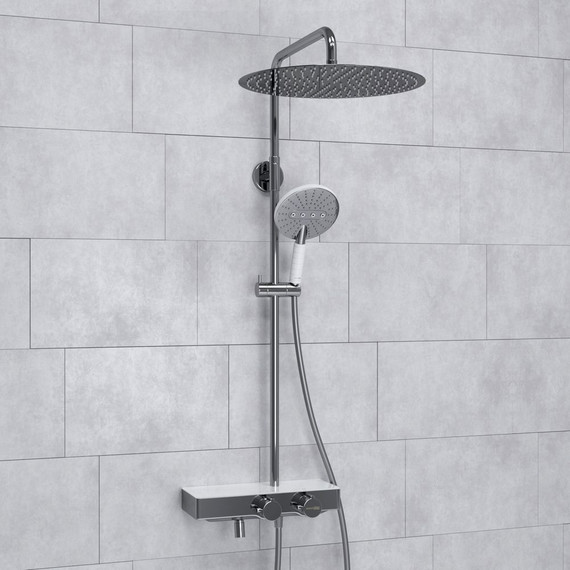 Душевая стойка с термостатом WasserKraft A113.117.059.CH Thermo - 2 Душевая стойка с термостатом WasserKraft A113.117.059.CH Thermo фото 2