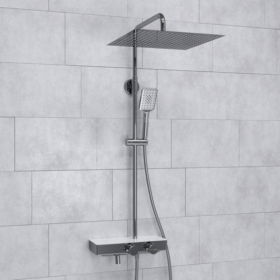 Душевая стойка с термостатом WasserKraft A113.119.126.CH Thermo - 2 Душевая стойка с термостатом WasserKraft A113.119.126.CH Thermo фото 2