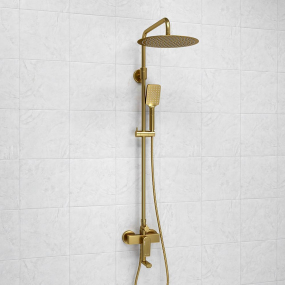 Душевая стойка WasserKraft A155.262.201.BG, матовое золото фото 2