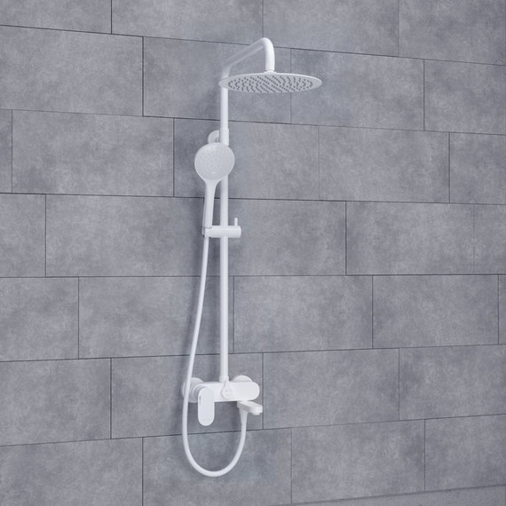 Душевая стойка WasserKraft A185.257.155.WM, белый - 2 Душевая стойка WasserKraft A185.257.155.WM, белый фото 2