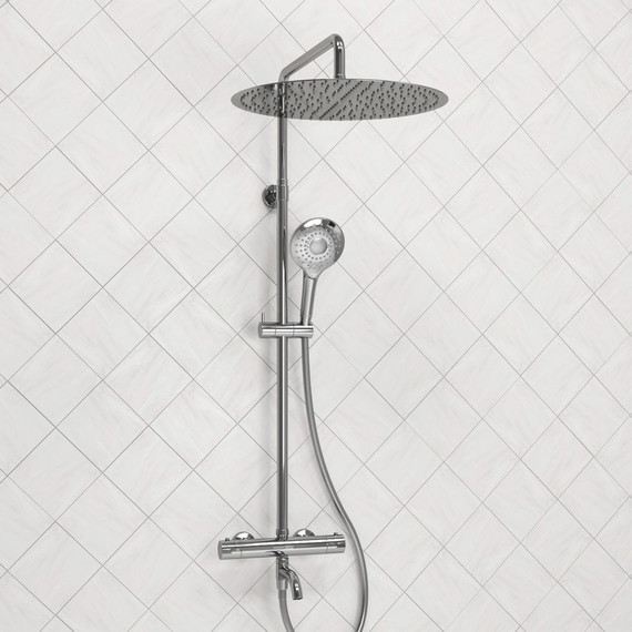 Душевая стойка с термостатом WasserKraft A188.117.101.087.CH Thermo - 2 Душевая стойка с термостатом WasserKraft A188.117.101.087.CH Thermo фото 2