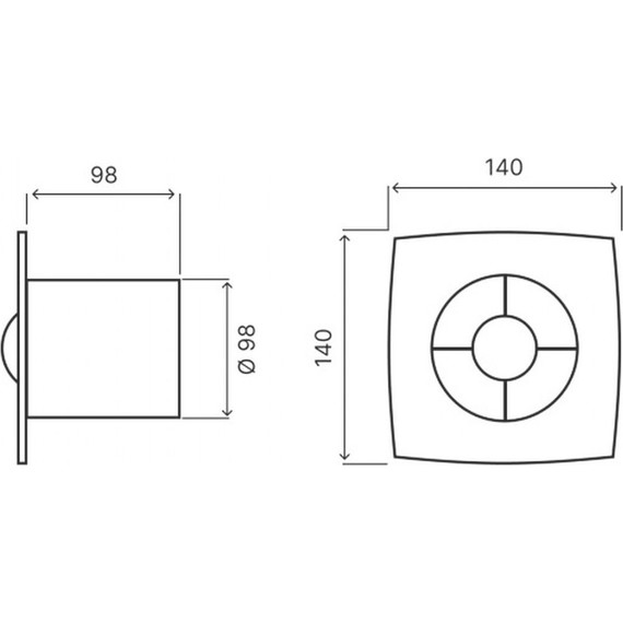 Вентилятор вытяжной Pestan Bettoserb 110151, белый - 4 Вентилятор вытяжной Pestan Bettoserb 110151, белый фото 4