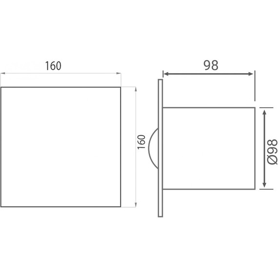 Вентилятор вытяжной Pestan Bettoserb 110154, белый - 3 Вентилятор вытяжной Pestan Bettoserb 110154, белый фото 3
