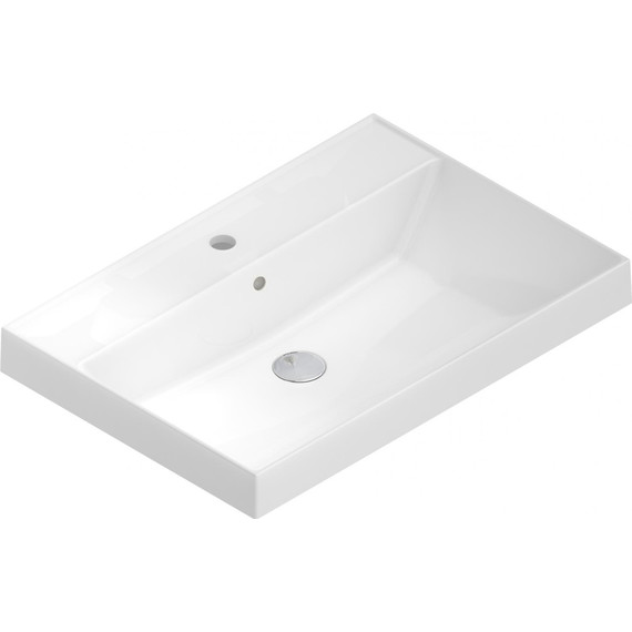 Тумба подвесная с раковиной Kerama Marazzi Modula 70 см MO.70.1+1\AR, арабика/белый фото 4