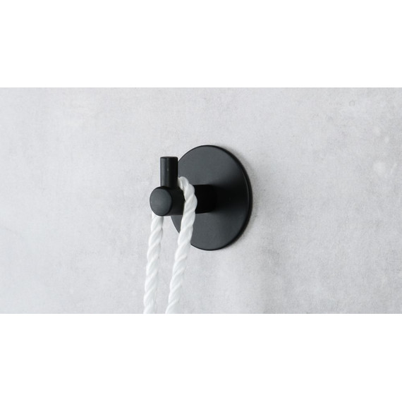 Крючок Fixsen FX-558A (2 шт.) цвет чёрный - 2 Крючок Fixsen FX-558A (2 шт.) цвет чёрный фото 2