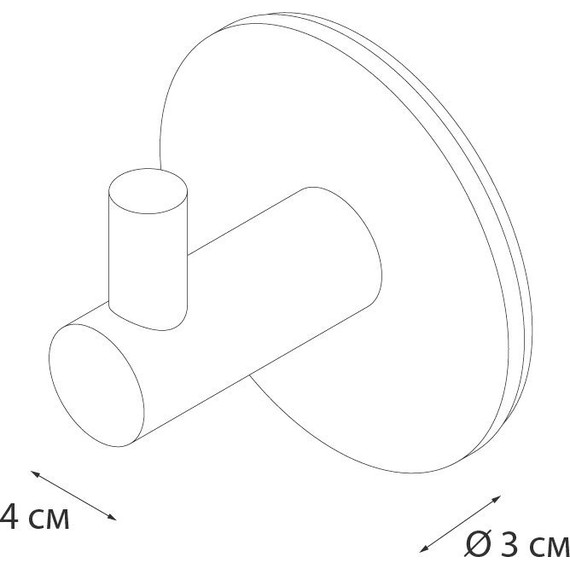 Крючок Fixsen FX-558A (2 шт.) цвет чёрный - 4 Крючок Fixsen FX-558A (2 шт.) цвет чёрный фото 4