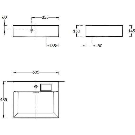Тумба подвесная с раковиной Kerama Marazzi Logica 60 см LO.60.2\WHT, белый фото 6