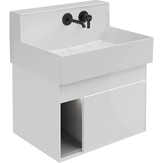 Тумба подвесная с раковиной Kerama Marazzi Logica M 65 см LO.M.65\WHT, белый фото 