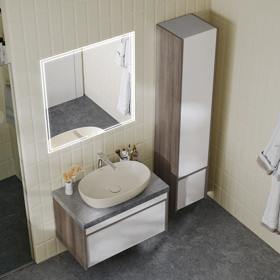 Пенал подвесной Kerama Marazzi Modula 35 см MO.165\AR, арабика/белый - 8 Пенал подвесной Kerama Marazzi Modula 35 см MO.165\AR, арабика/белый фото 8