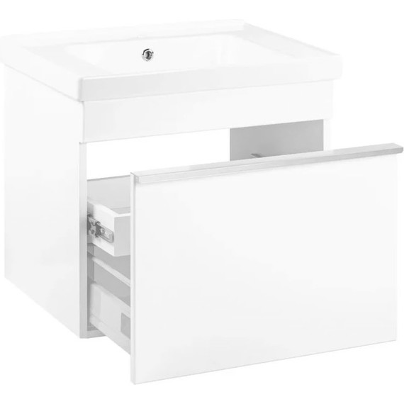 Тумба подвесная с раковиной Pestan Novel 60 см NVL600T-DR (раковина Dreja 60) белый - 4 Тумба подвесная с раковиной Pestan Novel 60 см NVL600T-DR (раковина Dreja 60) белый фото 4