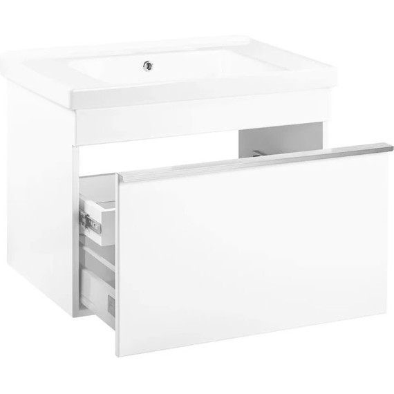 Тумба подвесная с раковиной Pestan Novel 70 см NVL700T-DR (раковина Dreja 70) белый фото 4