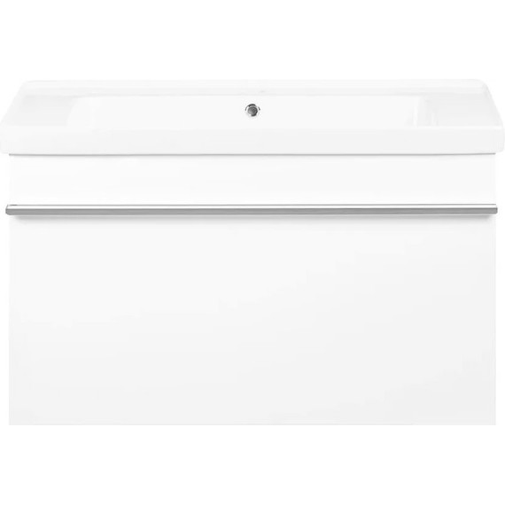 Тумба подвесная с раковиной Pestan Novel 90 см NVL900T-DR (раковина Dreja 90) белый фото 3