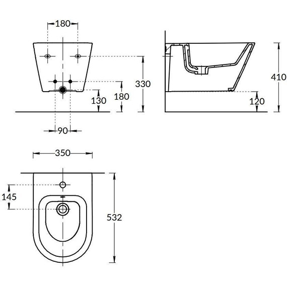 Биде подвесное Kerama Marazzi Plaza Modern PLM.bidet.02 фото 6