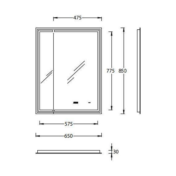 Зеркало Kerama Marazzi Tecno M 65 см TE.M.mi.65 фото 6