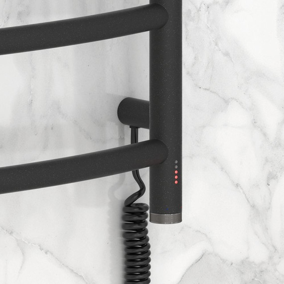 Полотенцесушитель электрический Сунержа Галант 4.0 П9 1200x500 мм 15-0831-1250 R, тёмный титан муар фото 3