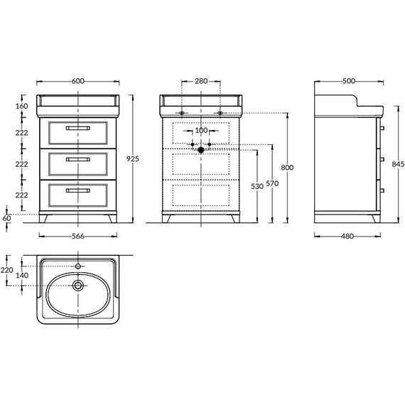 Тумба напольная с раковиной Kerama Marazzi Pompei Neo 60 см PO.N.60.3\WHT, белый глянцевый - 6 Тумба напольная с раковиной Kerama Marazzi Pompei Neo 60 см PO.N.60.3\WHT, белый глянцевый фото 6
