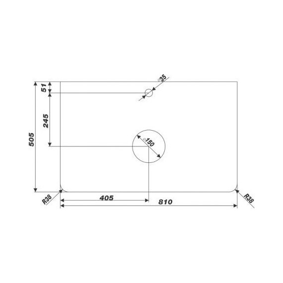 Столешница Mirsant Blanco 80 см фото 2
