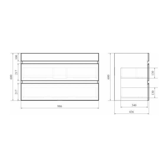 Тумба подвесная с раковиной Mirsant Next 100/2 см (раковина More 100) белый - 5 Тумба подвесная с раковиной Mirsant Next 100/2 см (раковина More 100) белый фото 5