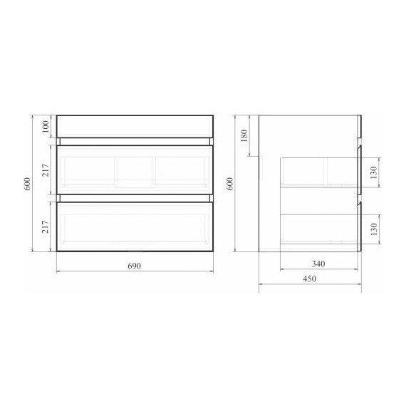 Тумба подвесная с раковиной Mirsant Next 70/2 см с доводчиком (раковина Next 70), белый - 6 Тумба подвесная с раковиной Mirsant Next 70/2 см с доводчиком (раковина Next 70), белый фото 6