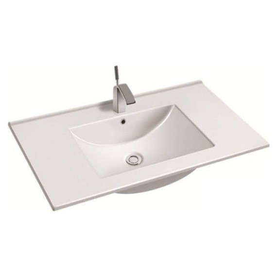 Тумба напольная с раковиной Mirsant Адель 80 см (раковина Next 80) белый - 2 Тумба напольная с раковиной Mirsant Адель 80 см (раковина Next 80) белый фото 2