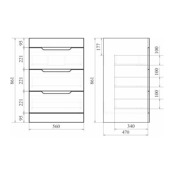Тумба напольная с раковиной Mirsant Soho quadro 120 см R (раковина Fly2), белый фото 10