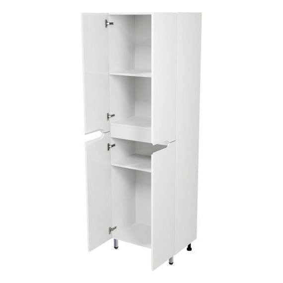 Пенал напольный Mirsant Soho 60 см, белый - 2 Пенал напольный Mirsant Soho 60 см, белый фото 2