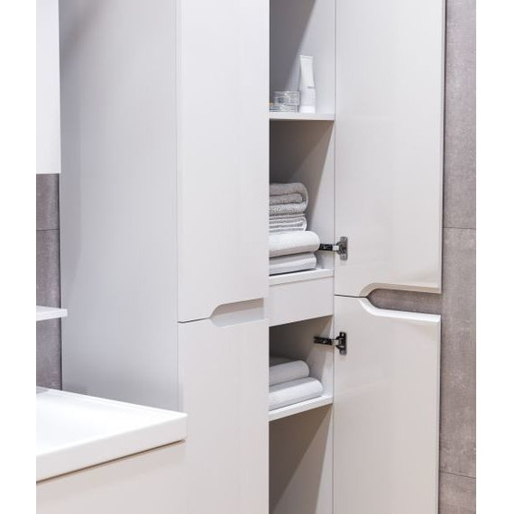 Пенал напольный Mirsant Soho 60 см, белый - 6 Пенал напольный Mirsant Soho 60 см, белый фото 6