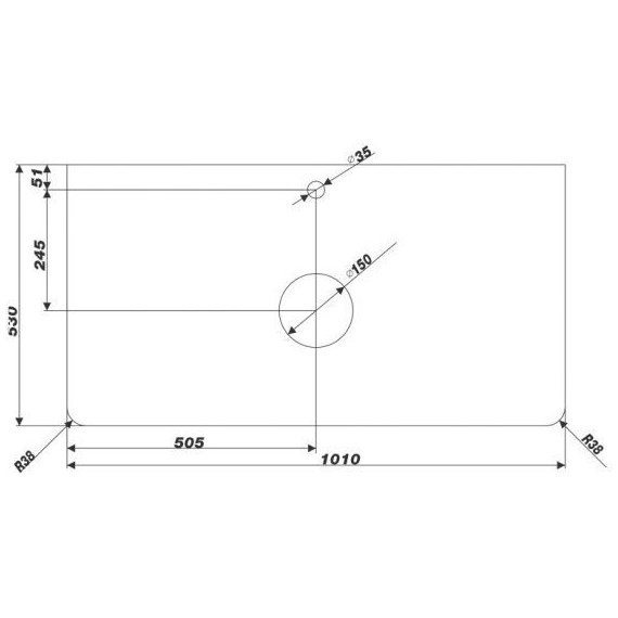 Столешница Mirsant Grey 100 см, серый фото 2