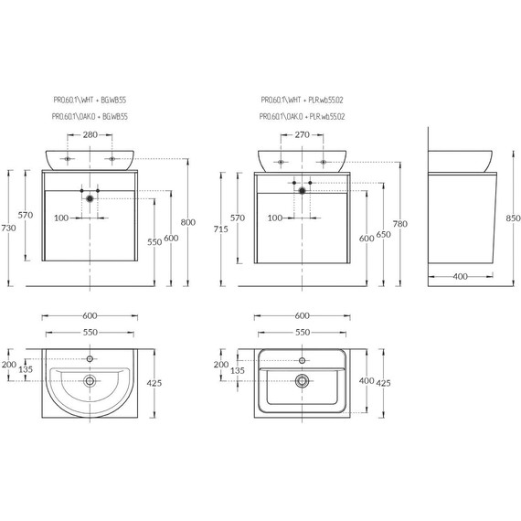 Тумба подвесная со столешницей Kerama Marazzi Pro 60 см PRO.60.1\OAK.O, дуб орегон - 6 Тумба подвесная со столешницей Kerama Marazzi Pro 60 см PRO.60.1\OAK.O, дуб орегон фото 6